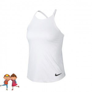 Nike - Dri-Fit Summer Tank Top Lány Tenisz Ujjatlan Fehér/Fekete