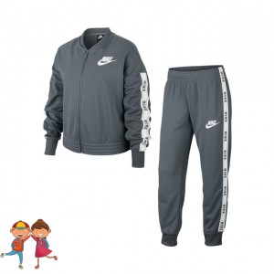 Nike - Sportswear Tricot Lány Poliészter Tréning Szürke/Fehér