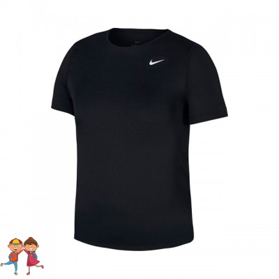 Nike Pro Tee Lány Tenisz Trikó Fekete/Fehér