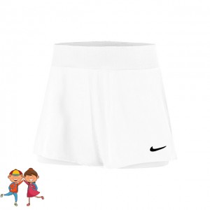 Nike Dri-Fit Victory Short Lány Tenisz Rövidnadrág Fehér/Fekete