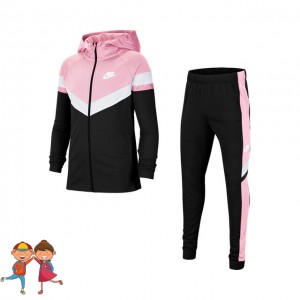 Nike - Sportswear Lány Poliészter Tréning Fekete/Rózsaszín/Fehér