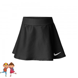 Nike Dri-Fit Victory Flouncy Lány Tenisz Szoknya Fekete, Fehér