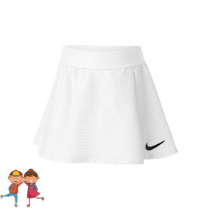 Nike Dri-Fit Victory Flouncy Lány Tenisz Szoknya Fekete, Fehér