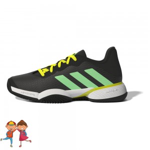 adidas Barricade Jr. Clay Egynemű Gyerek Salak Teniszcipő Fekete, Világos Zöld, Sárga  