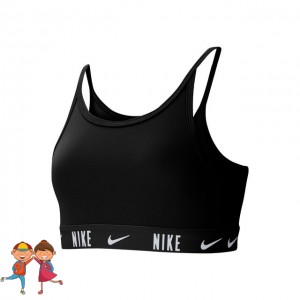 Nike Big Kids Sport-BH Lány Sportmelltartó Fekete, Fehér