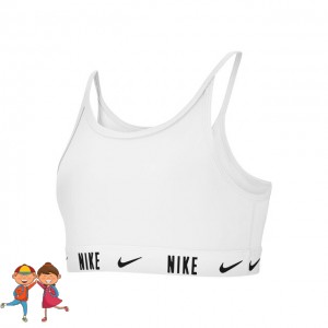 Nike Big Kids Sport-BH Lány Sportmelltartó Fehér, Fekete