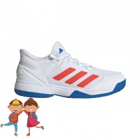 adidas Adizero Ubersonic 4 Jr. All Court Gyerek Egynemű Teniszcipő Fehér, Piros, Kék 