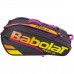 Babolat - Pure Aero Rafa 2021 Tenisz Táska X12 Teniszütőnek Fekete/Sárga/Narancssárga/Lila