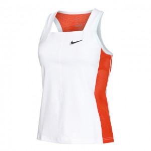 Nike N.Y. Court Dri-Fit Slam Top Női Tenisz Ujjatlan Fehér, Piros, Fekete