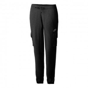 Nike Sportswear Essential Fleece Cargo Női Tréning Nadrág Fekete, Fehér
