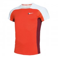 Nike N.Y. Court Dri-Fit Slam Tee Férfi Tenisz Trikó Narancssárga, Világoskék, Bordó  