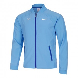 Nike Rafael Nadal Dri-Fit Rafa Training Férfi Tréning Dzseki Világoskék, Fehér, Kék