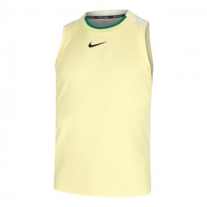 Nike A.O. 2024 Court Dri-Fit Slam Tank-Top Férfi Tenisz Ujjatlan Sárga, Krémszínű, Zöld, Fekete