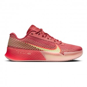 Nike Air Zoom Vapor 11 Clay Női Salak Teniszcipő Korall Rózsaszín, Világosrózsaszín, Sárga  