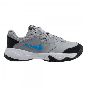 Nike Court Lite 2 Jr. All Court Gyerek Unisex Teniszcipő Szürke Fekete Kék