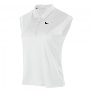 Nike London Court Victory Polo Női Tenisz Póló Fehér, Fekete