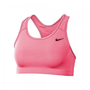 Nike Női melltartó Swoosh Medium Support Non Padded Fekete Rózsaszín